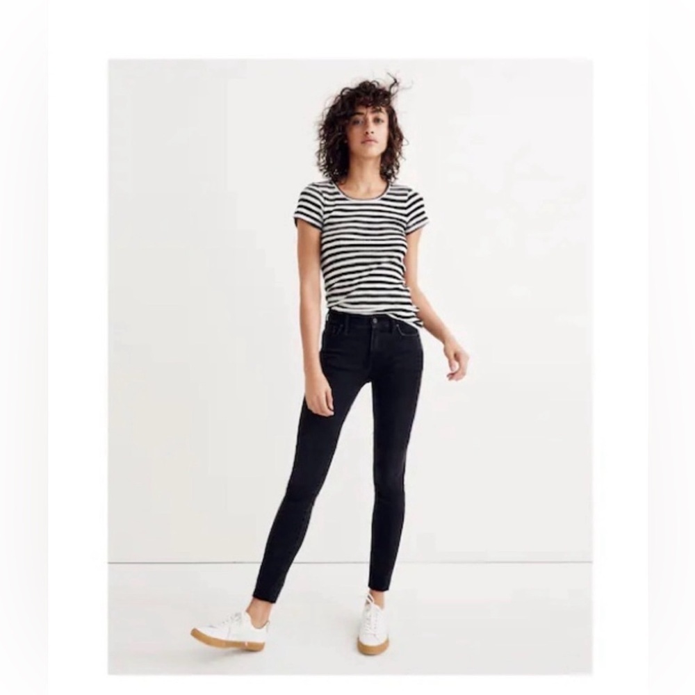 Madewell 9” Black High-Rise Skinny Jeans, Size 24 👖🖤